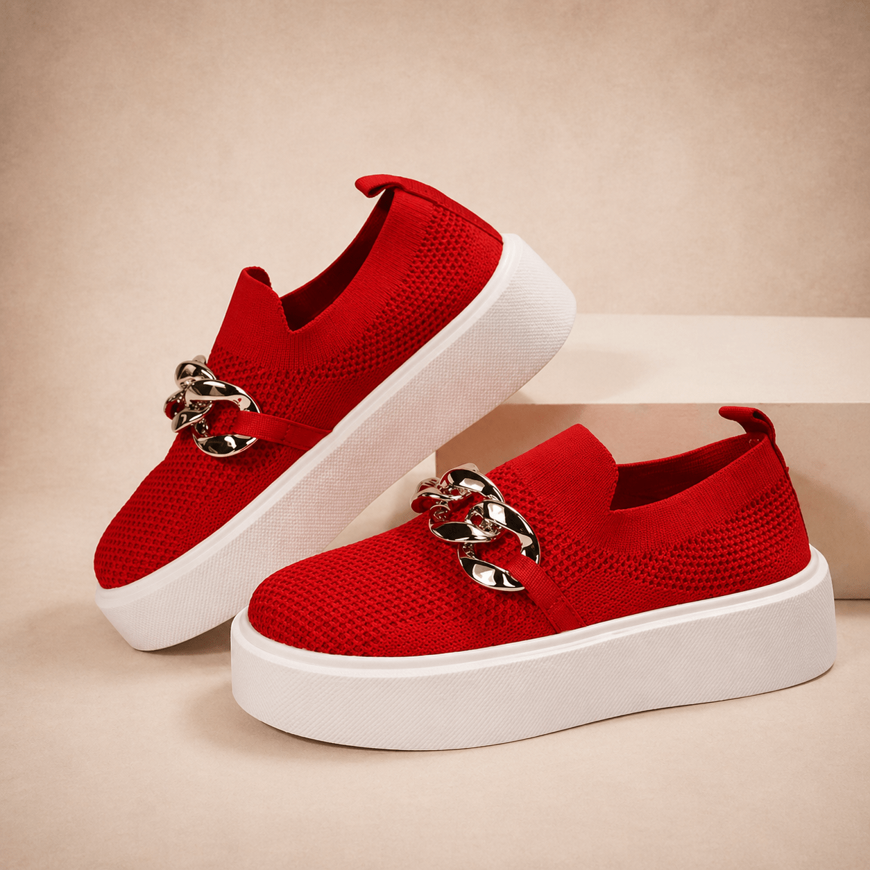 Maria - Zapatos con cadena De Metal - Luxoria