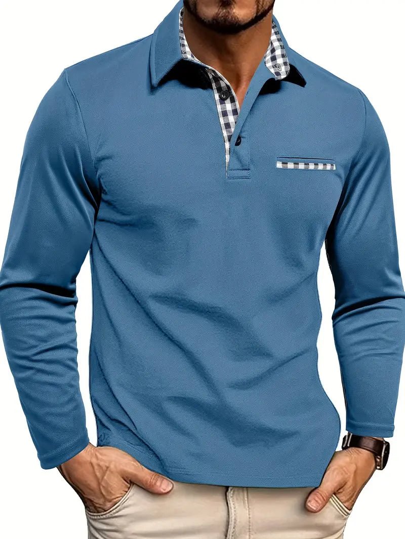 Polo Shirt with Long Sleeves - Luxoria