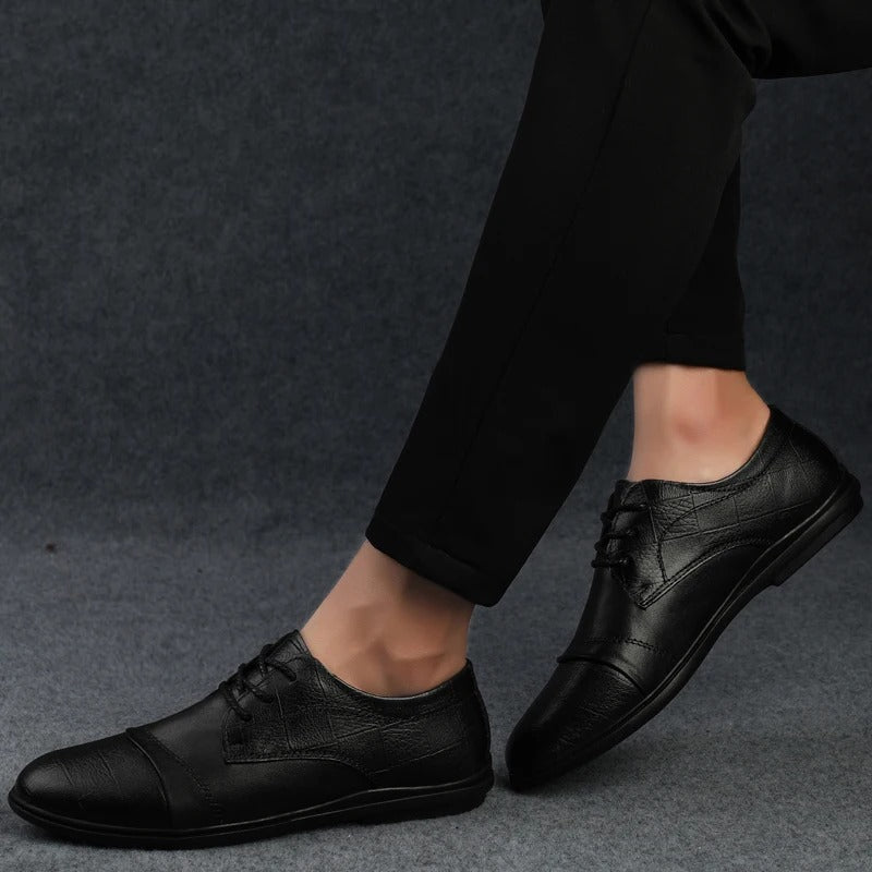 Elegant Leather Dress Shoes - Luxoria