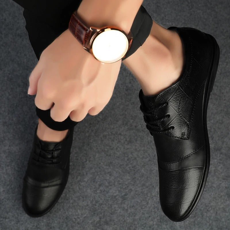 Elegant Leather Dress Shoes - Luxoria