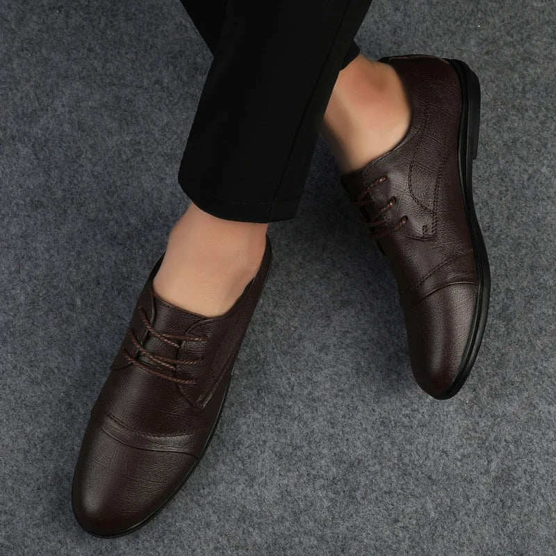 Elegant Leather Dress Shoes - Luxoria