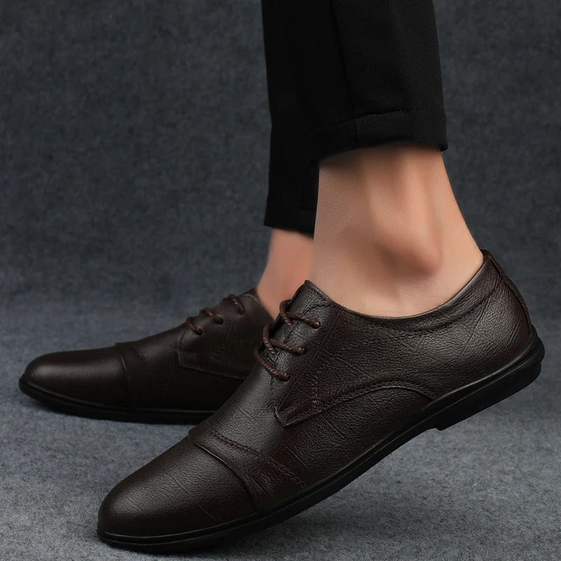 Elegant Leather Dress Shoes - Luxoria