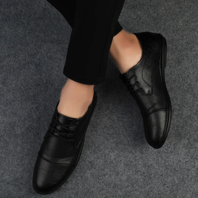 Elegant Leather Dress Shoes - Luxoria