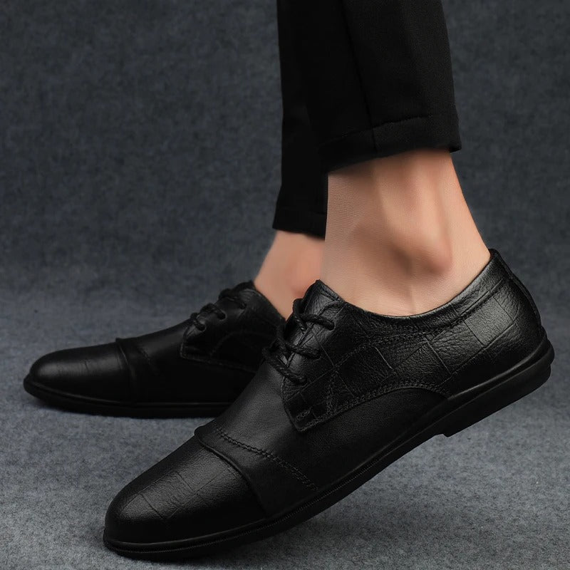 Elegant Leather Dress Shoes - Luxoria