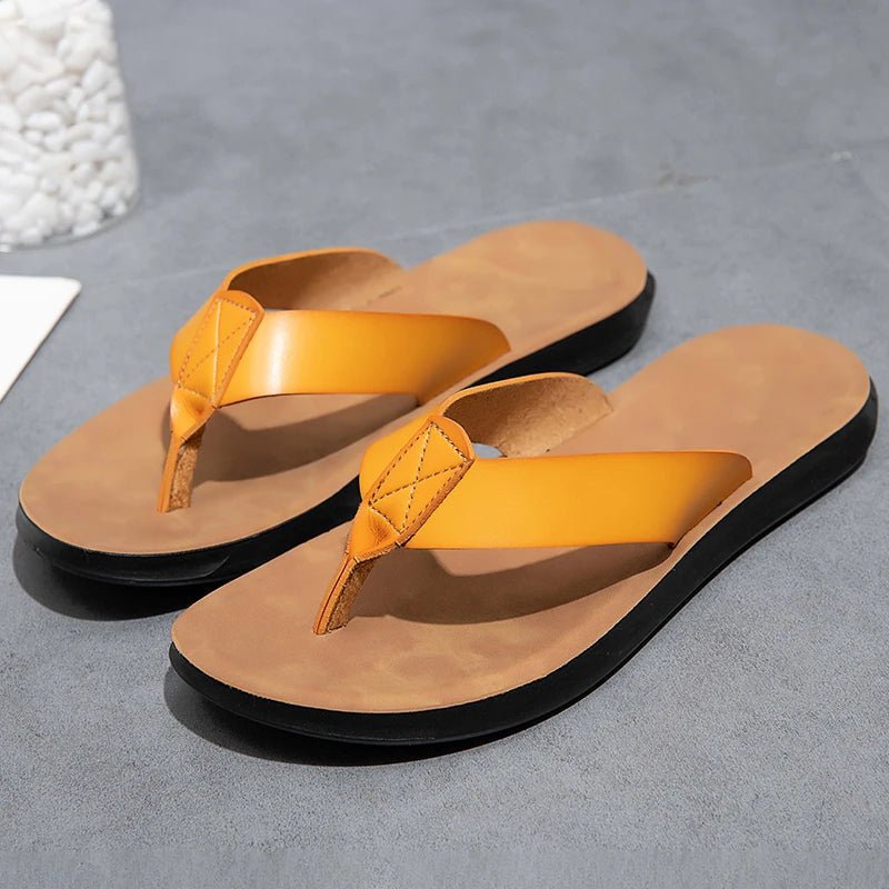 Casual Leather Sandals - Luxoria
