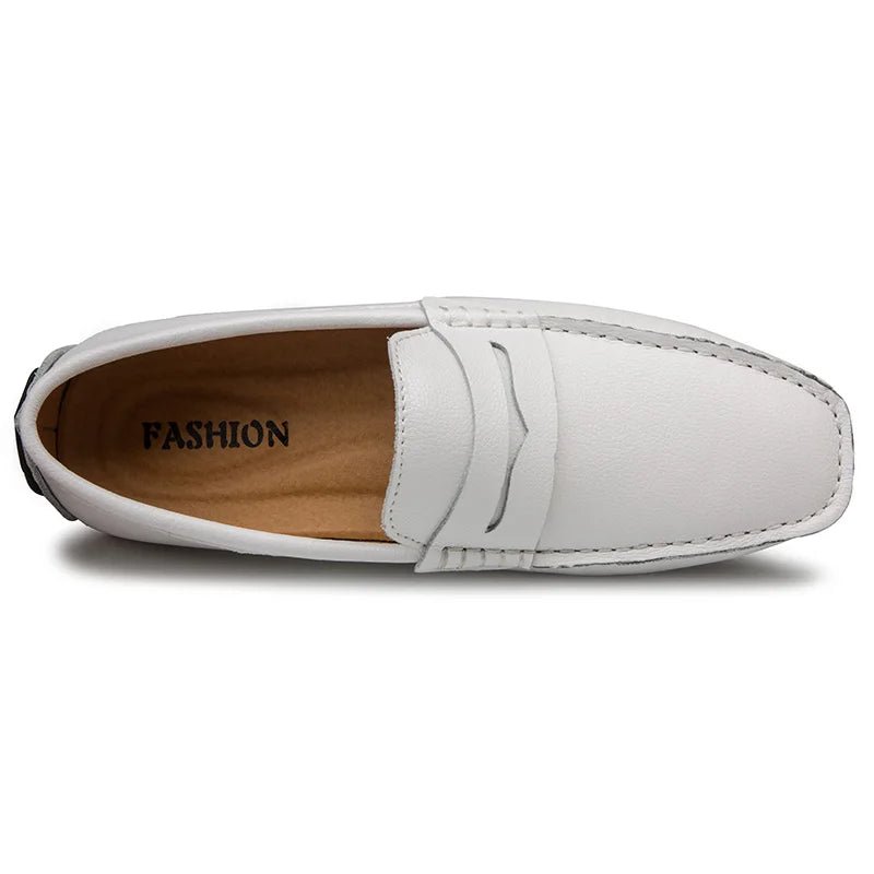 Casual Leather Summer Loafers - Luxoria
