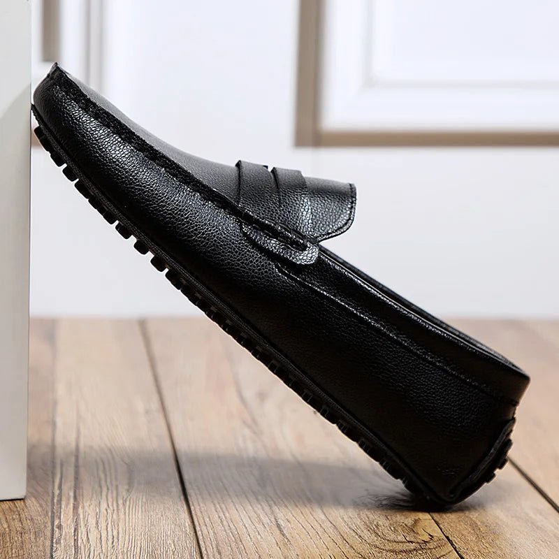 Casual Leather Summer Loafers - Luxoria