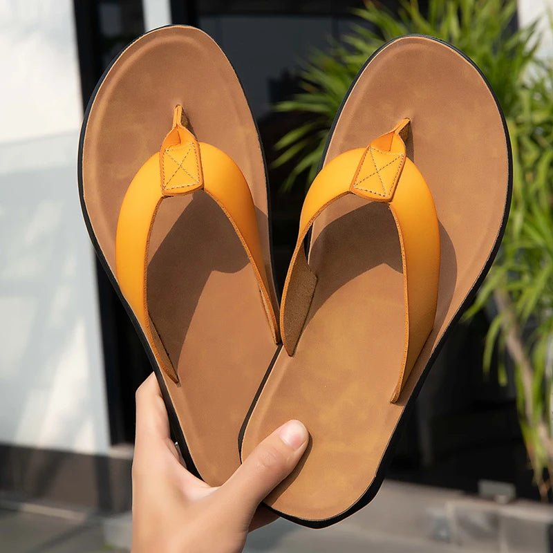 Casual Leather Sandals - Luxoria