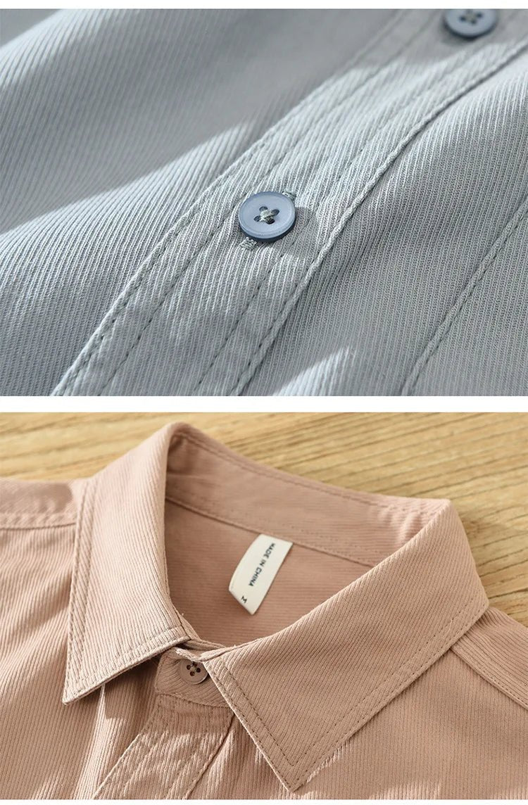 Short Sleeved Cotton Shirt - Luxoria