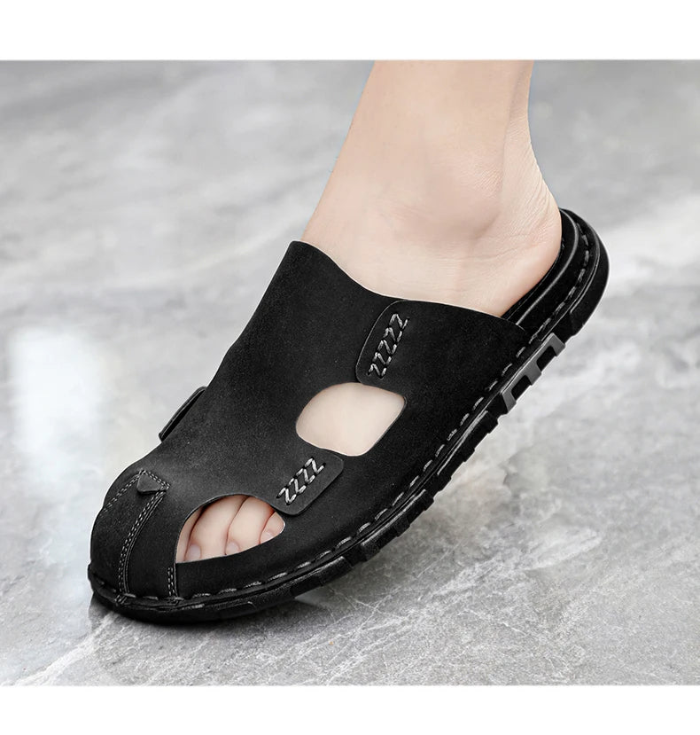 Leather Sandals - Luxoria