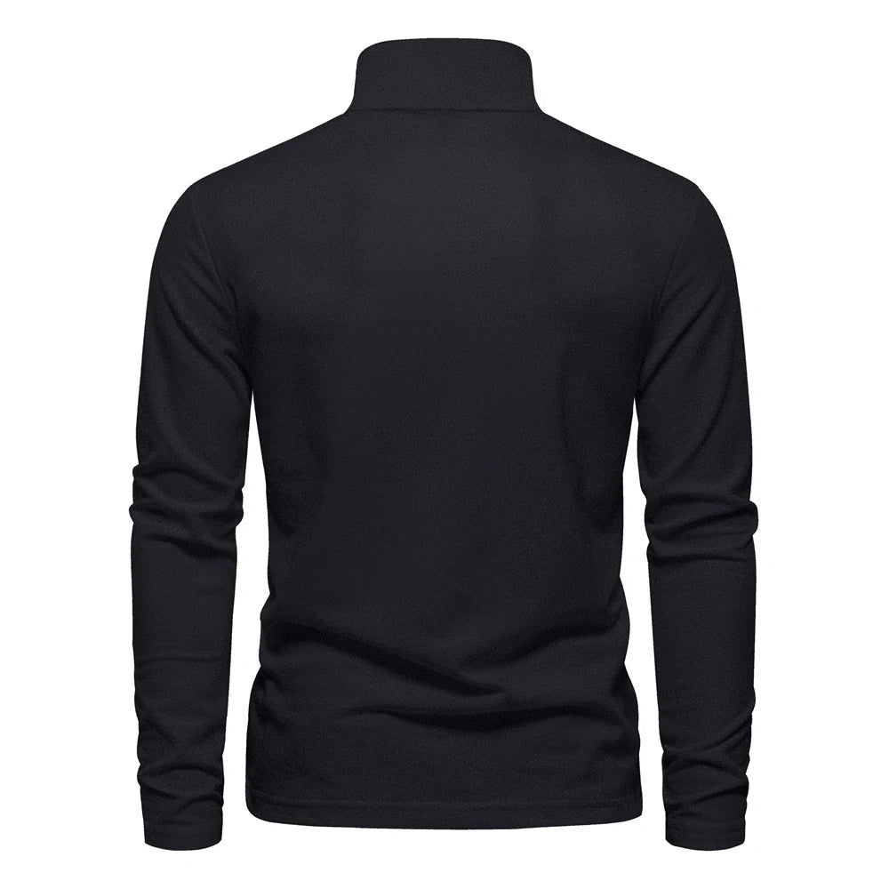 Casual Long Sleeved Polo Shirt - Luxoria