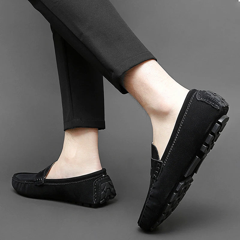 Suede Boat Loafers - Luxoria