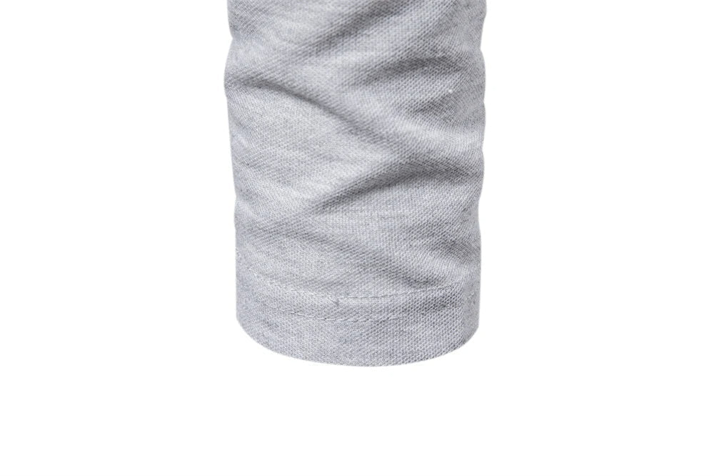 Casual Long Sleeved Polo Shirt - Luxoria