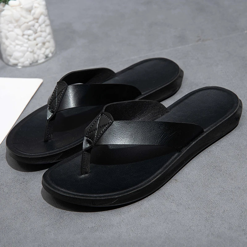 Casual Leather Sandals - Luxoria