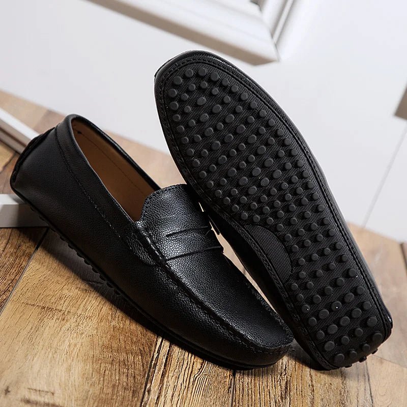 Casual Leather Summer Loafers - Luxoria