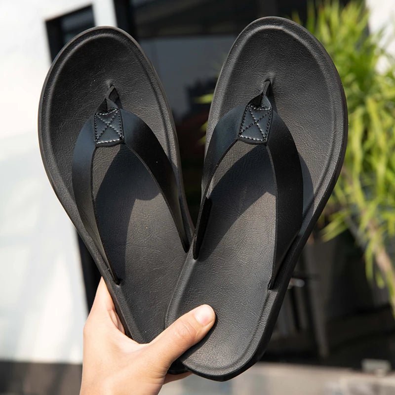 Casual Leather Sandals - Luxoria