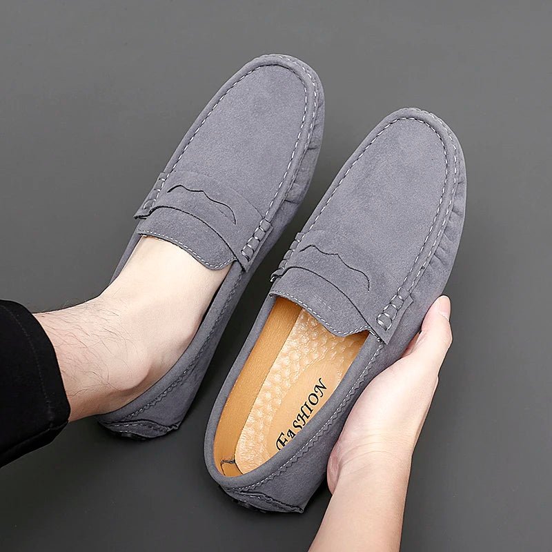 Suede Boat Loafers - Luxoria