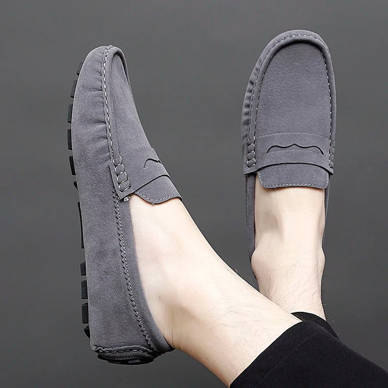 Suede Boat Loafers - Luxoria