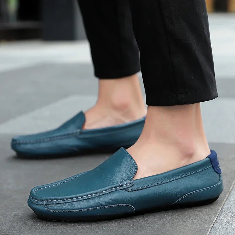 Vintage Leather Loafers - Luxoria