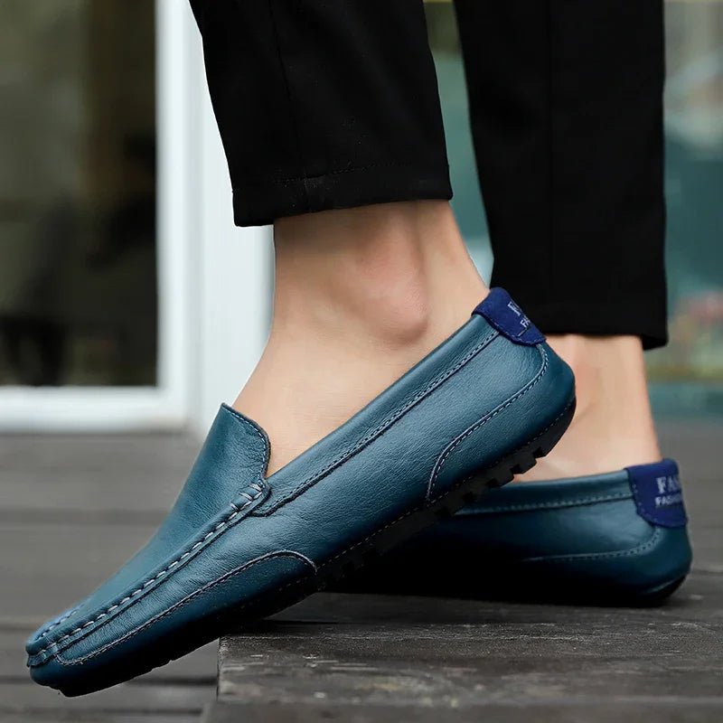 Vintage Leather Loafers - Luxoria