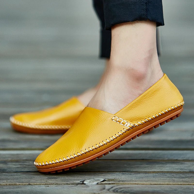 Light Leather Loafers - Luxoria