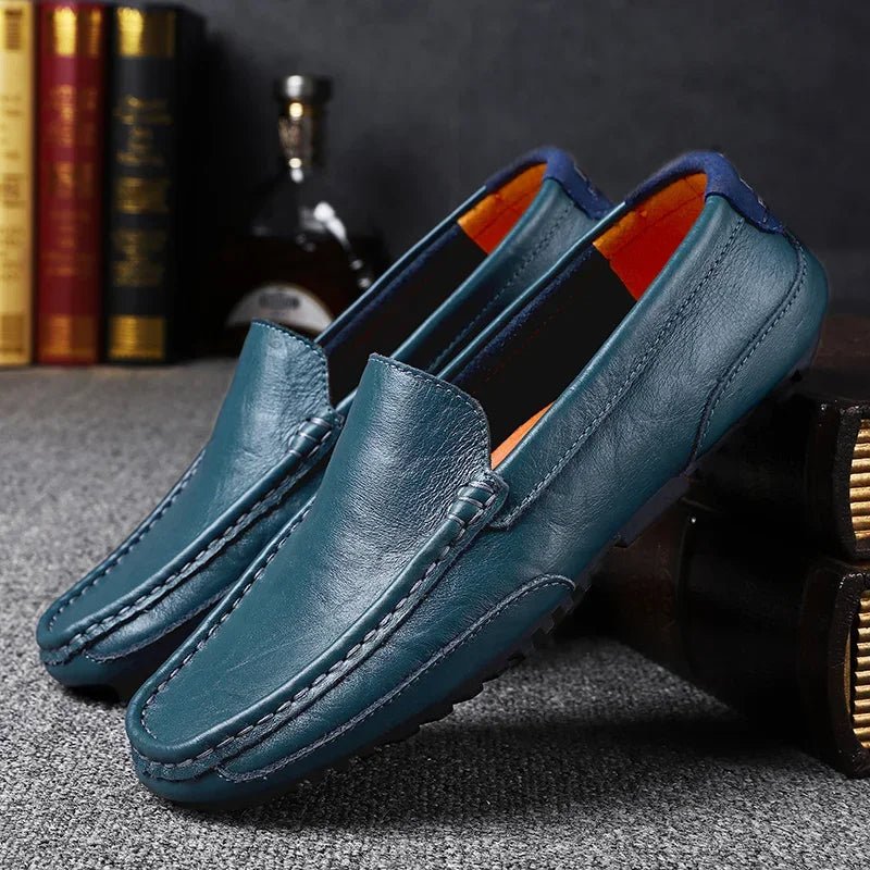 Vintage Leather Loafers - Luxoria