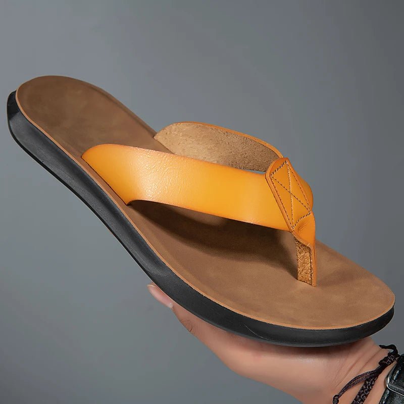 Casual Leather Sandals - Luxoria