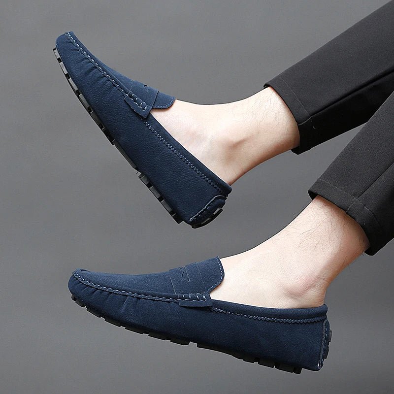 Suede Boat Loafers - Luxoria
