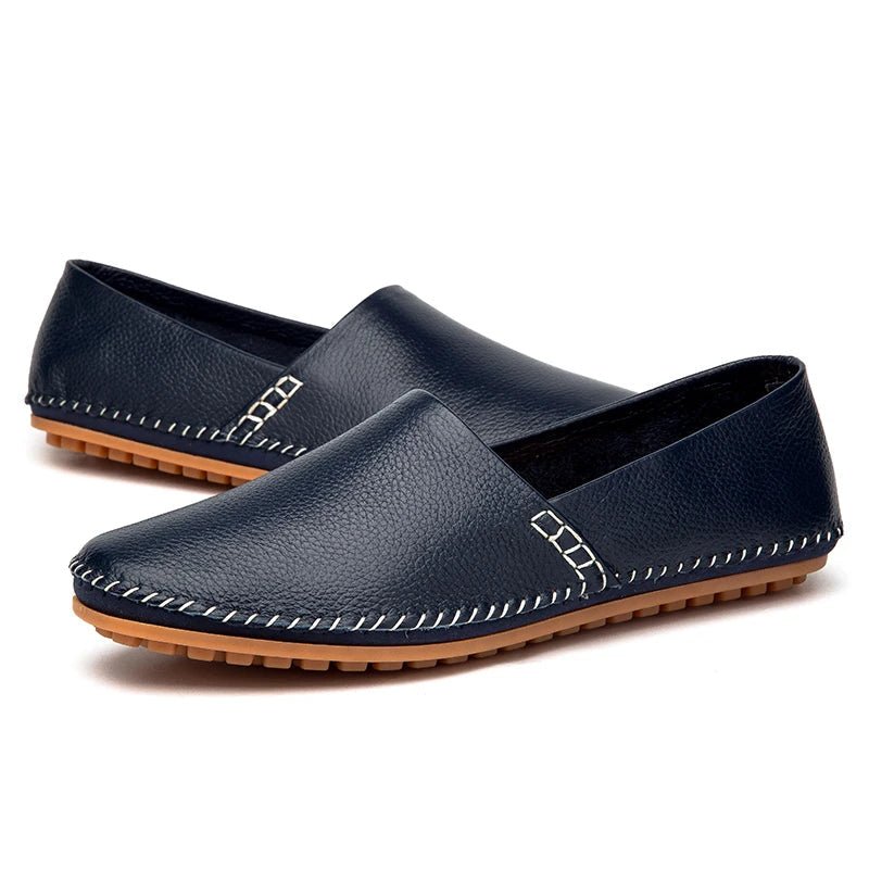 Light Leather Loafers - Luxoria
