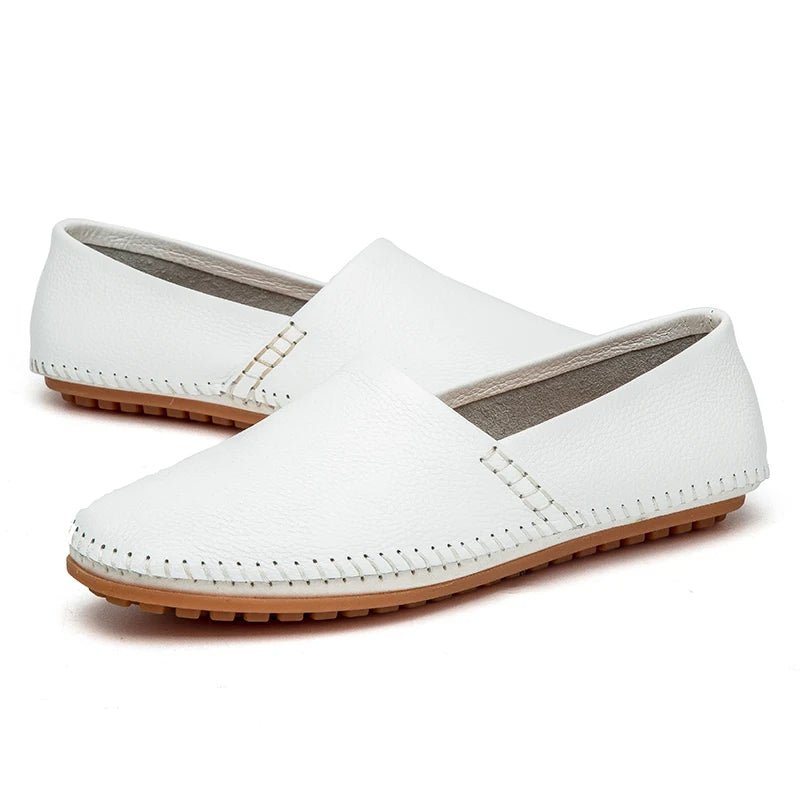Light Leather Loafers - Luxoria