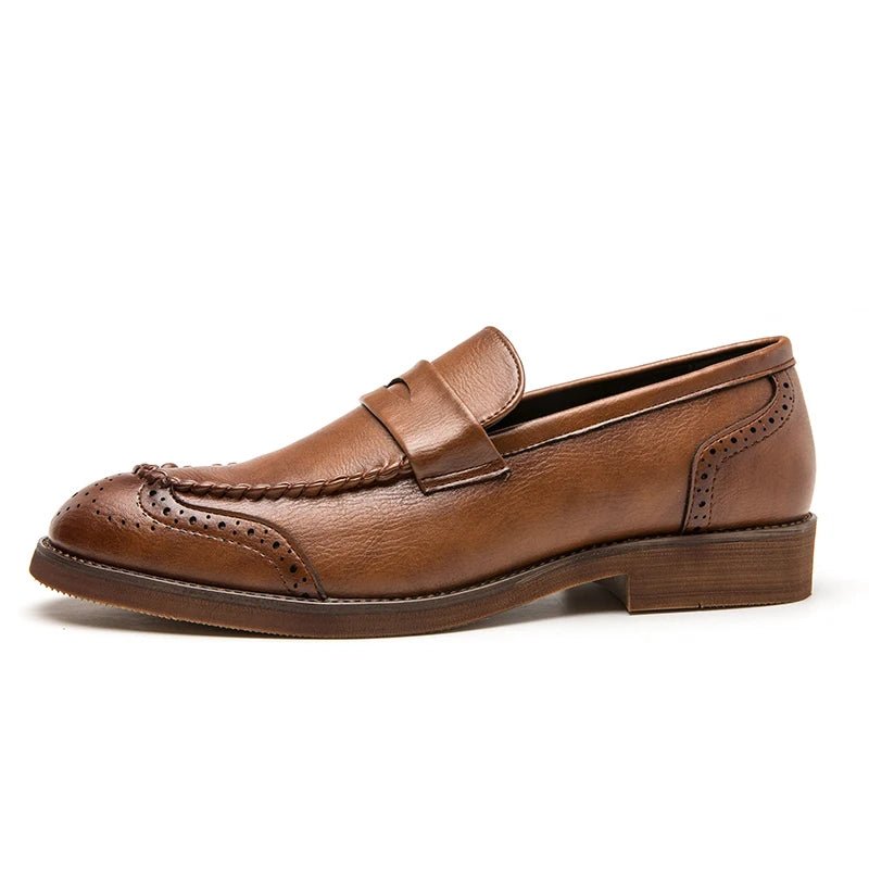 Chic Leather Loafers - Luxoria