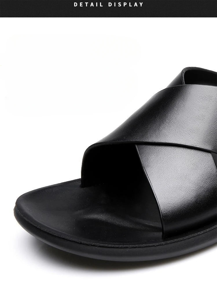 Elegant Leather Sandals - Luxoria