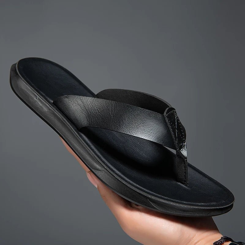 Casual Leather Sandals - Luxoria