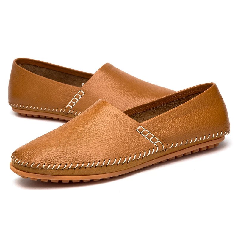 Light Leather Loafers - Luxoria