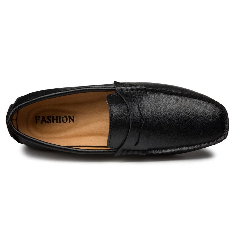 Casual Leather Summer Loafers - Luxoria
