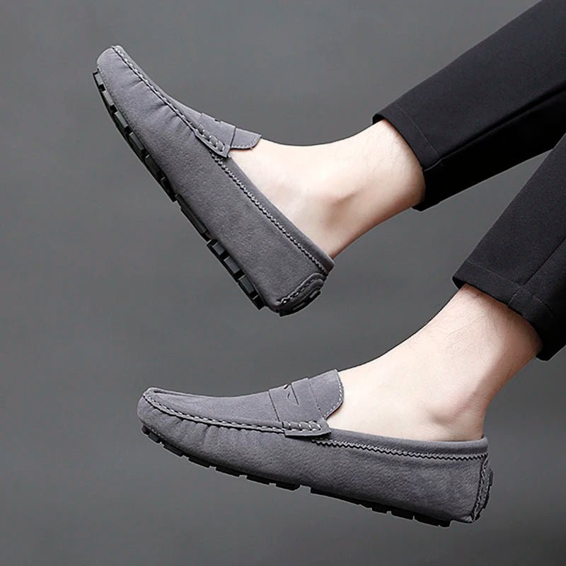 Suede Boat Loafers - Luxoria
