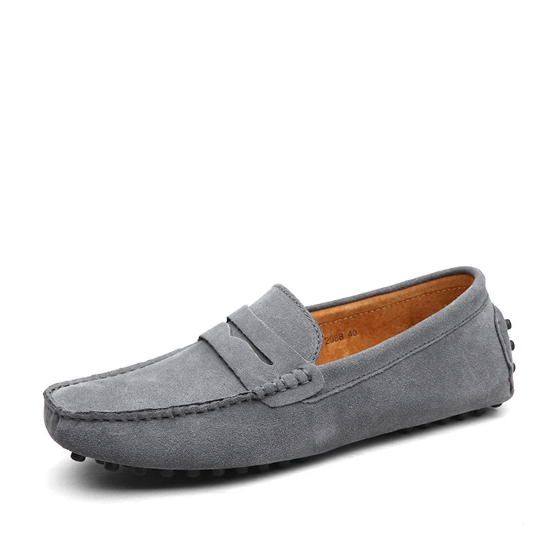 Casual Suede Loafers - Luxoria