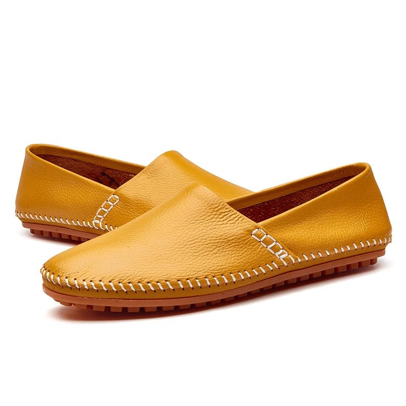 Light Leather Loafers - Luxoria