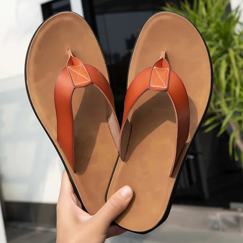 Casual Leather Sandals - Luxoria