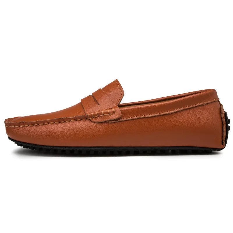Casual Leather Summer Loafers - Luxoria