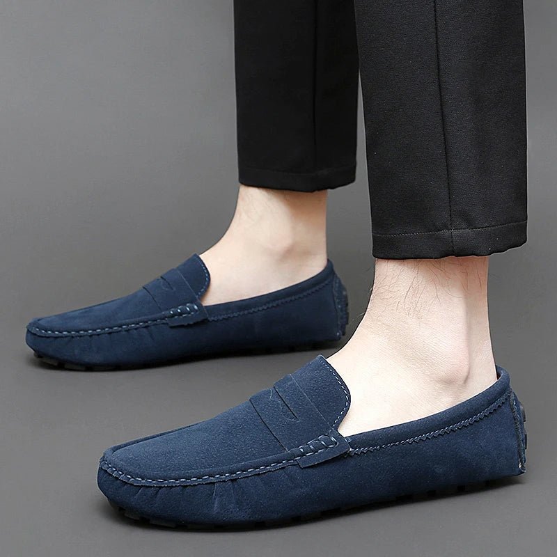 Suede Boat Loafers - Luxoria