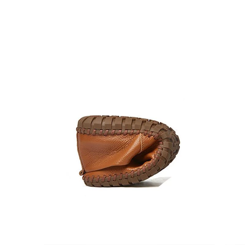 Breathable Leather Loafers - Luxoria