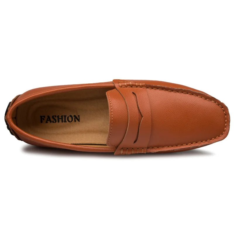 Casual Leather Summer Loafers - Luxoria