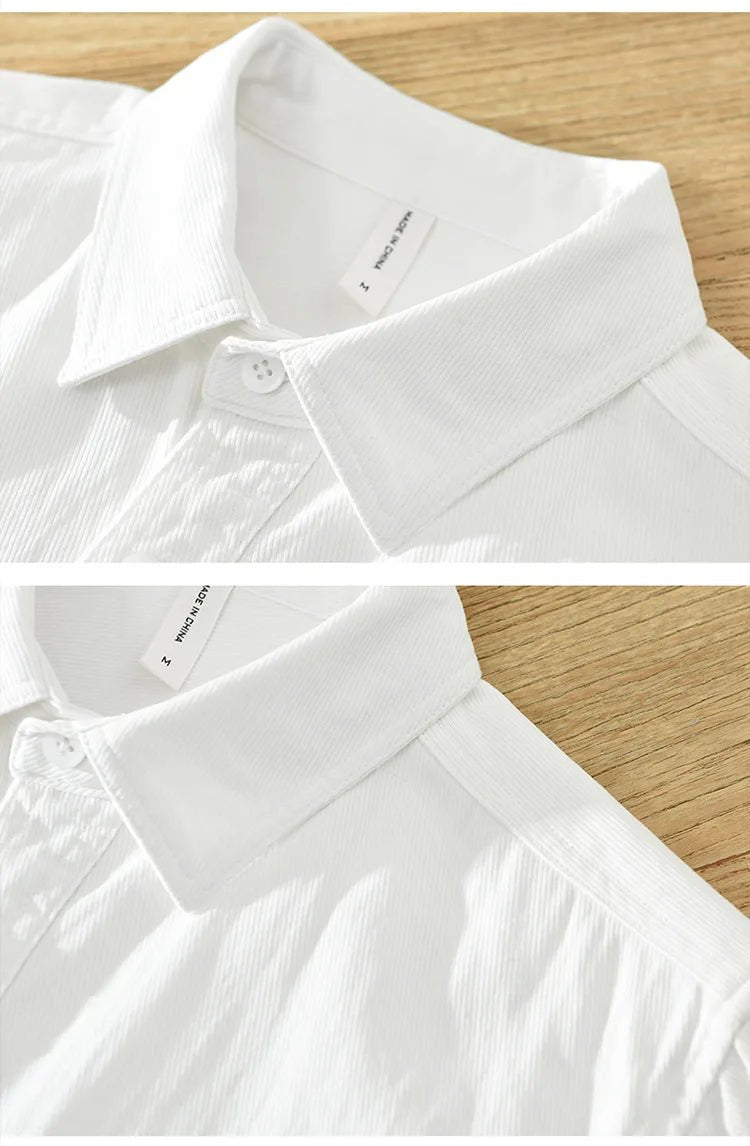 Short Sleeved Cotton Shirt - Luxoria
