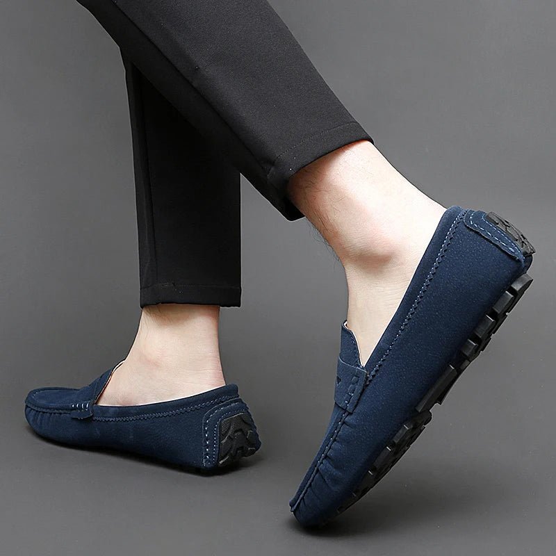 Suede Boat Loafers - Luxoria
