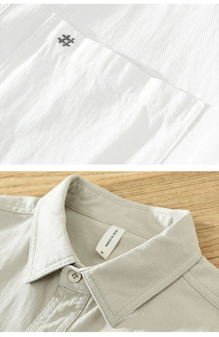 Short Sleeved Cotton Shirt - Luxoria