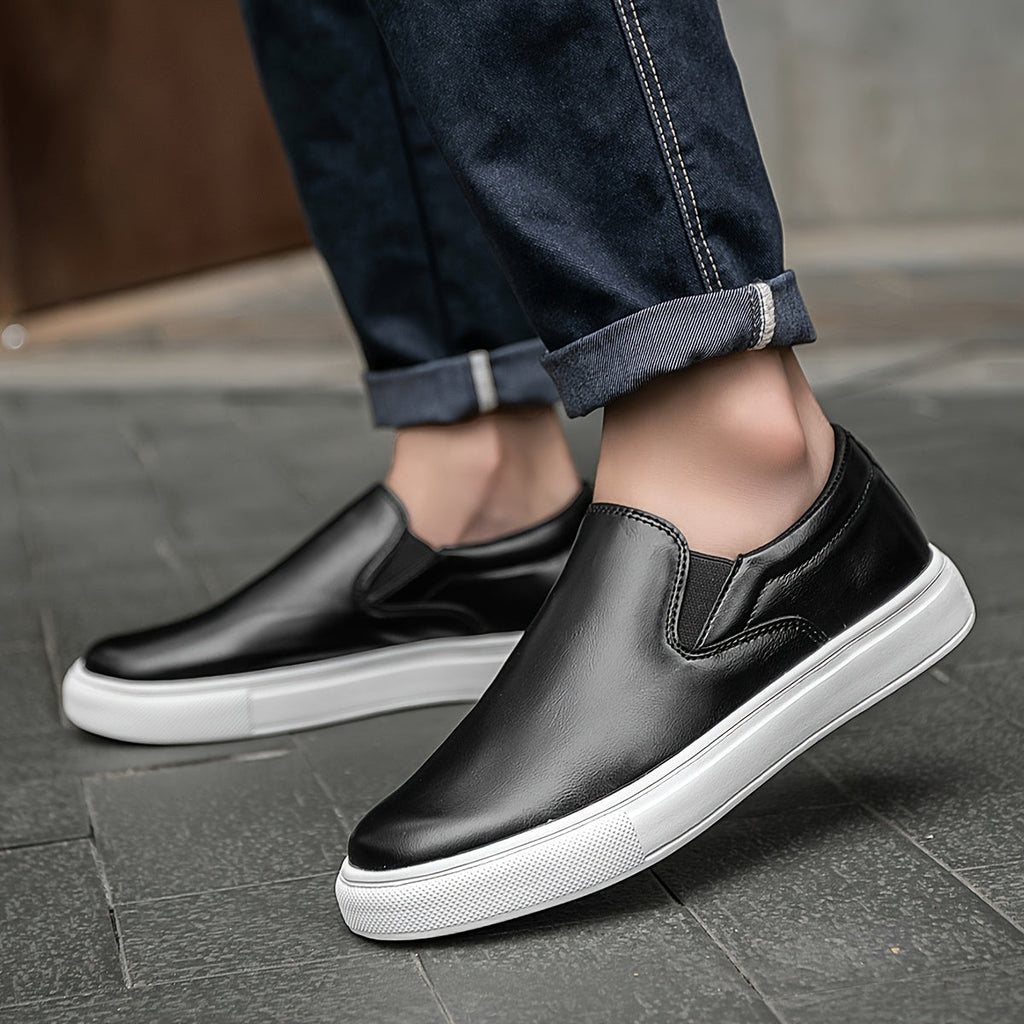 Casual Leather Slip - On Shoes - Luxoria