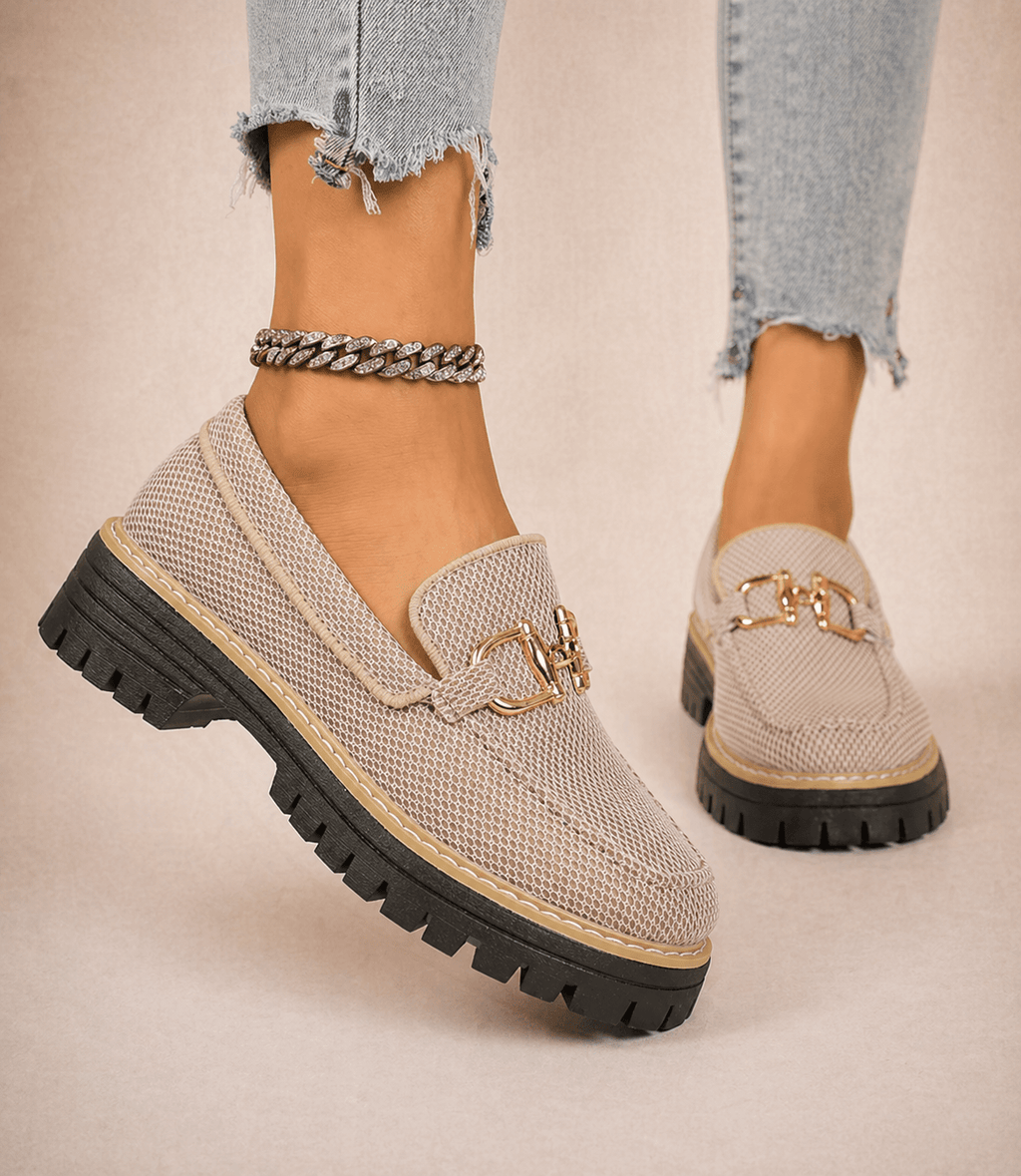Mocasines de malla transpirable con suela gruesa - Luxoria