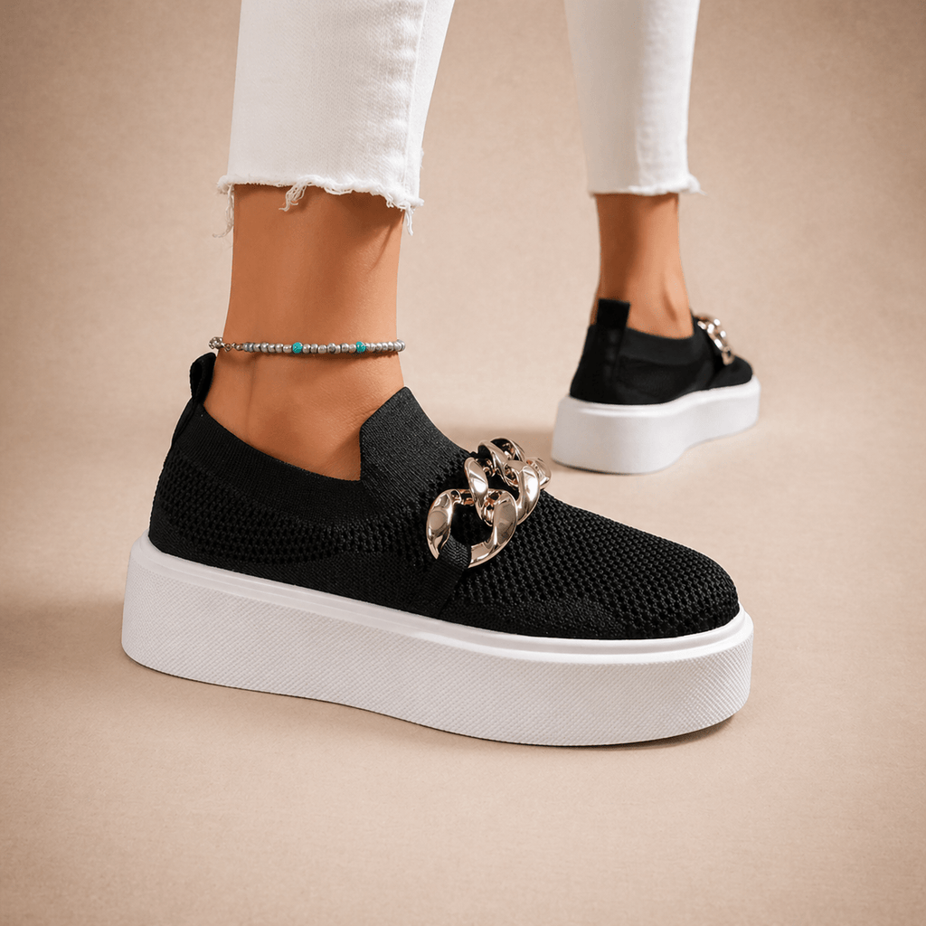 Maria - Zapatos con cadena De Metal - Luxoria