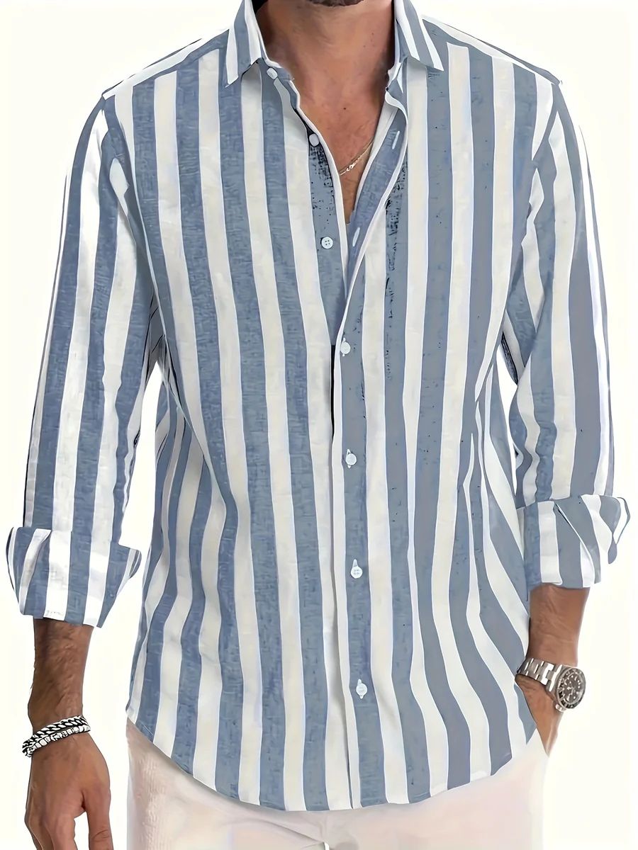 Striped Summer Shirt - Luxoria